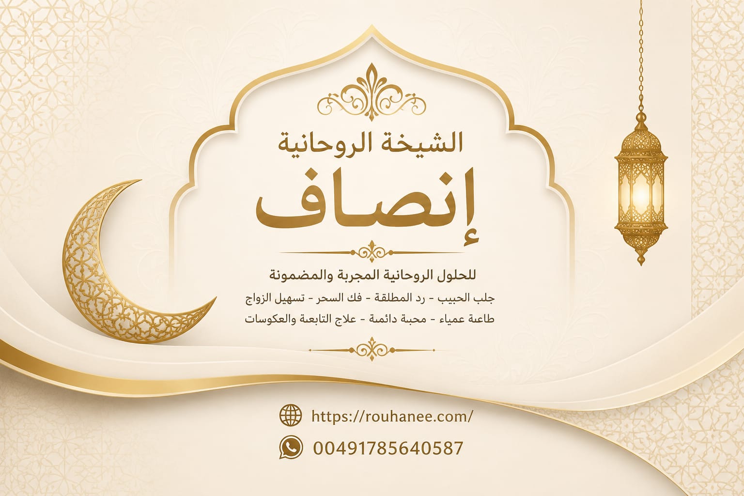 فضيلة الشيخة أنصاف أقوى جلب حبيب خلال 72 ساعة